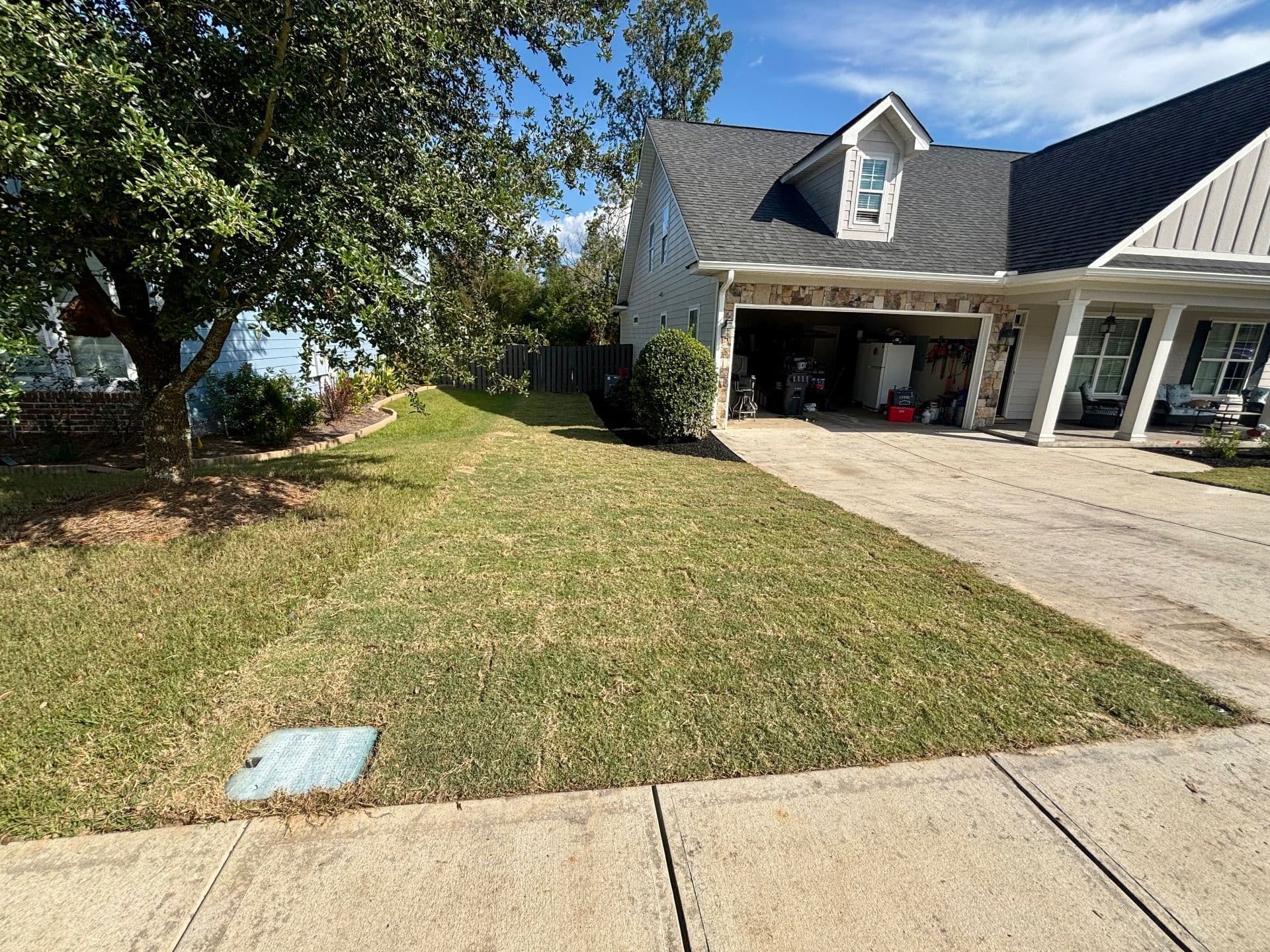 Gallery photos for Stunning Lawn Transformation with Sod Installation and Irrigation: Image #9