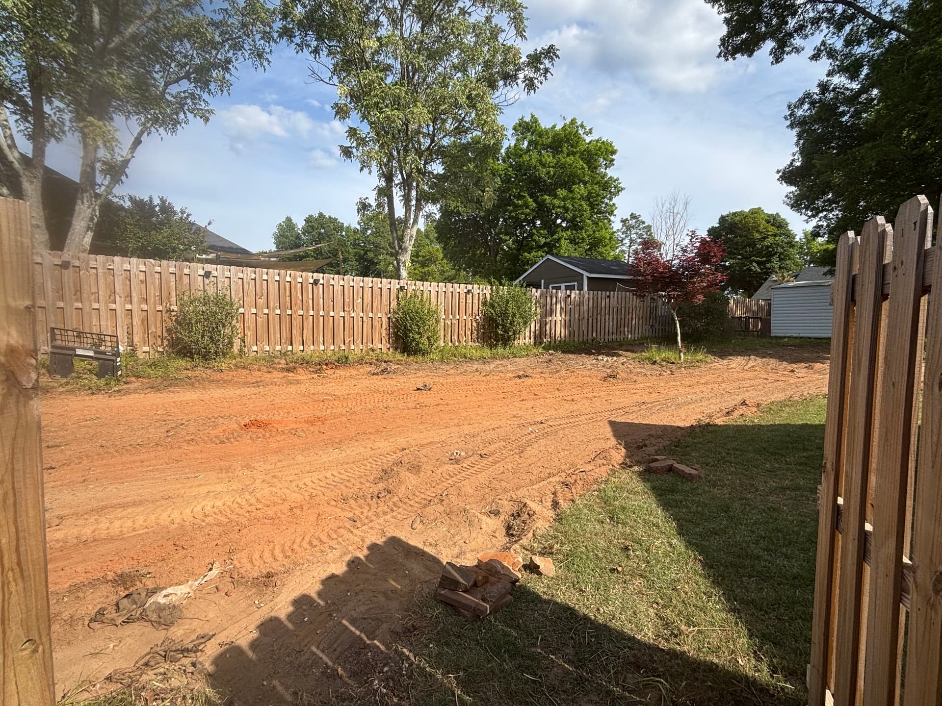 Gallery photos for Landscape Renovation in Progress in North Augusta SC: Image #1