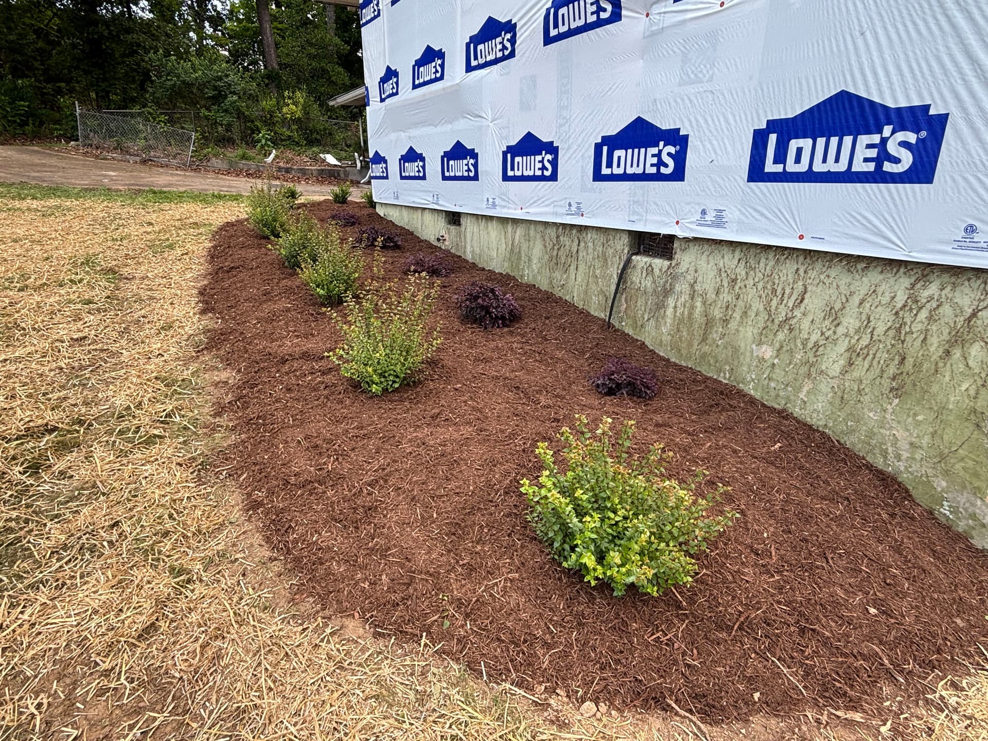 Gallery photos for Front Yard Landscape Bed Installation for a Flip Property: Image #1
