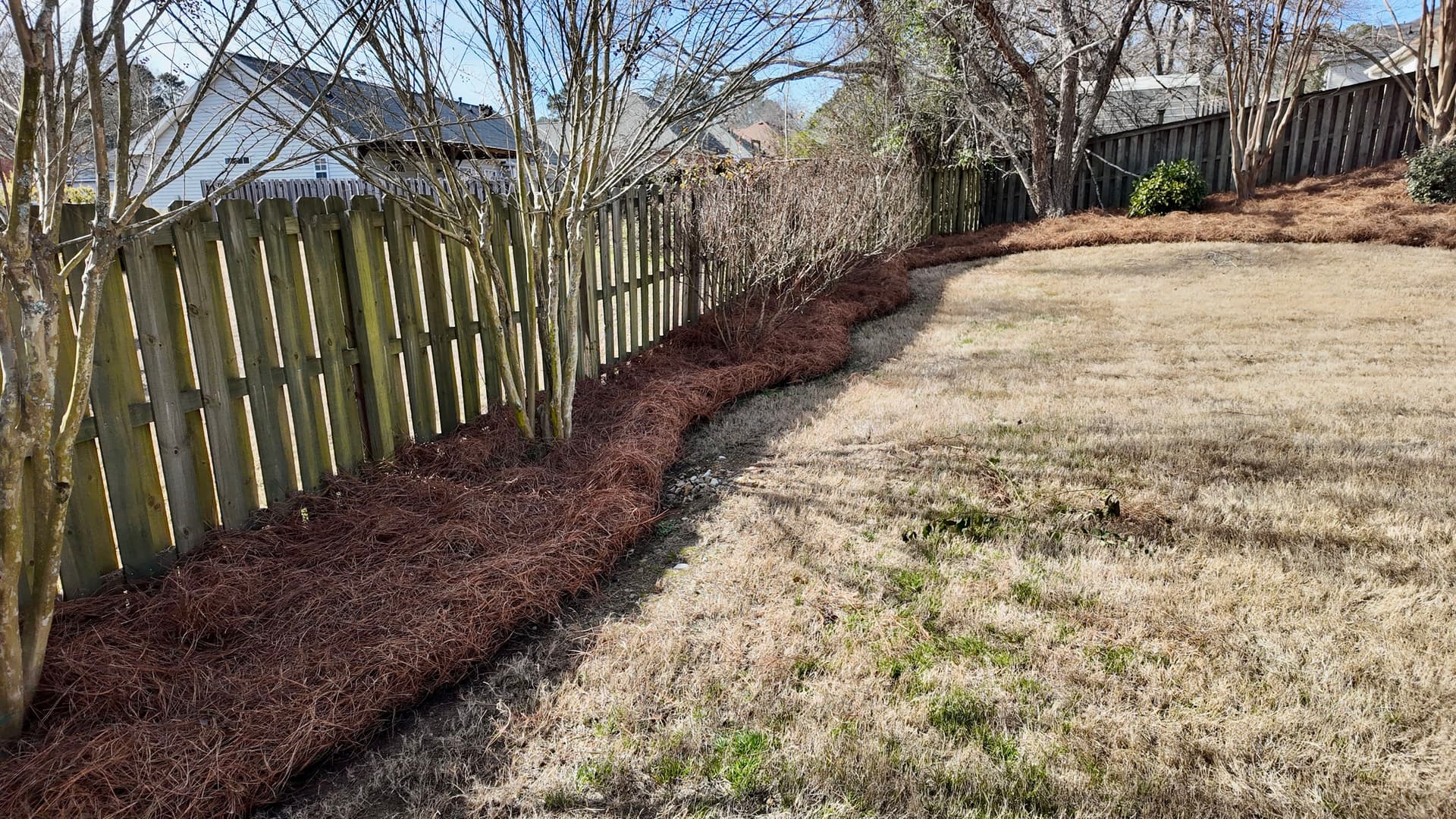 Gallery photos for Pinestraw Refresh for Grovetown Homeowners: Image #1