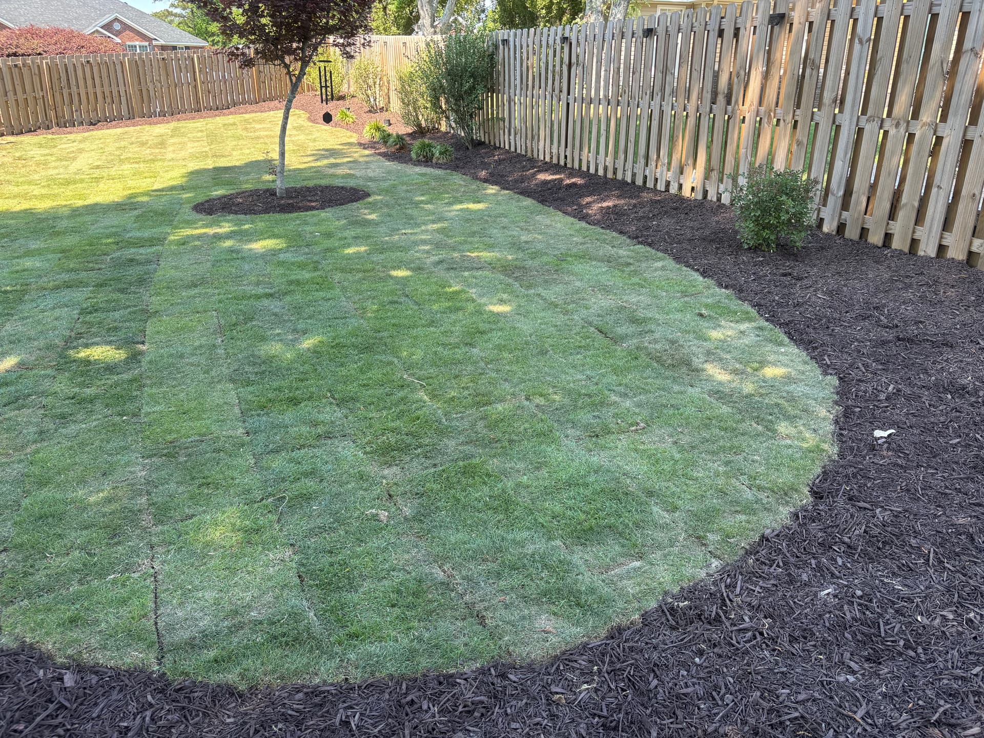 Fresh Sod and a New Fence in North Augusta image