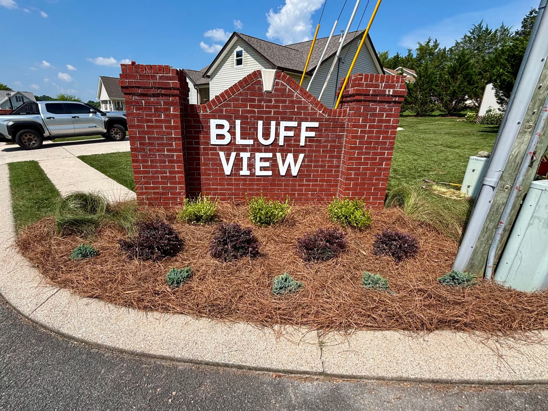 Bluff View Neighborhood Entrance Gets a Full Landscape Overhaul in Ringgold image