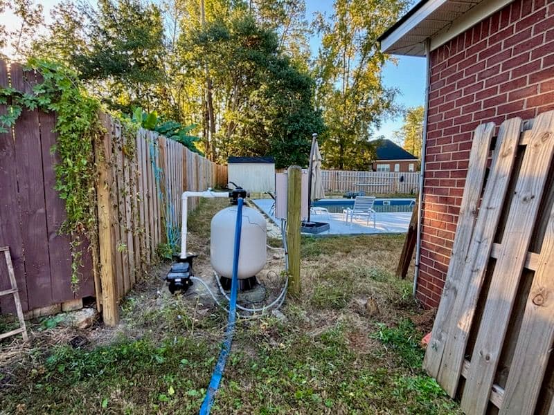 Gallery photos for Enhancing Pool Privacy with a New Fence Installation: Image #1