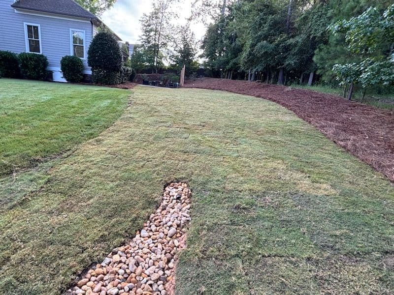 Gallery photos for Stunning Sod Upgrade with Natural Creek Bed: Image #1