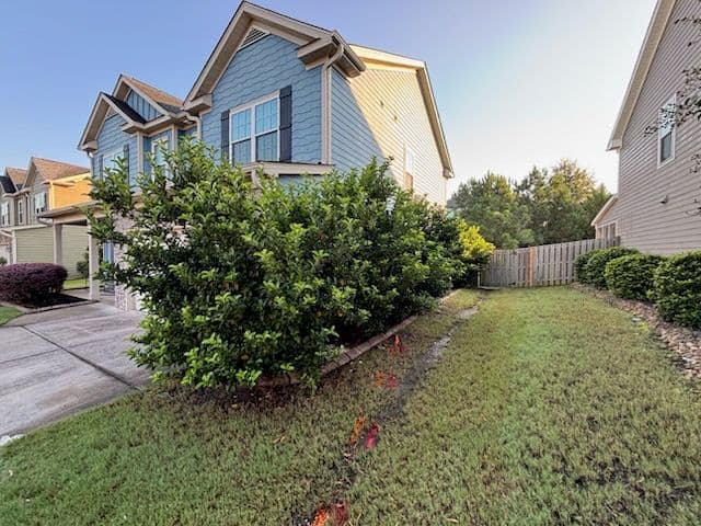 Large Shrub Removal Creates Fresh Landscape Canvas image