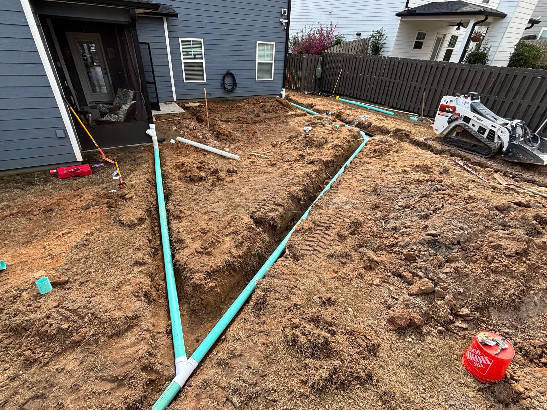 Burying Downspouts for Optimal Water Management image
