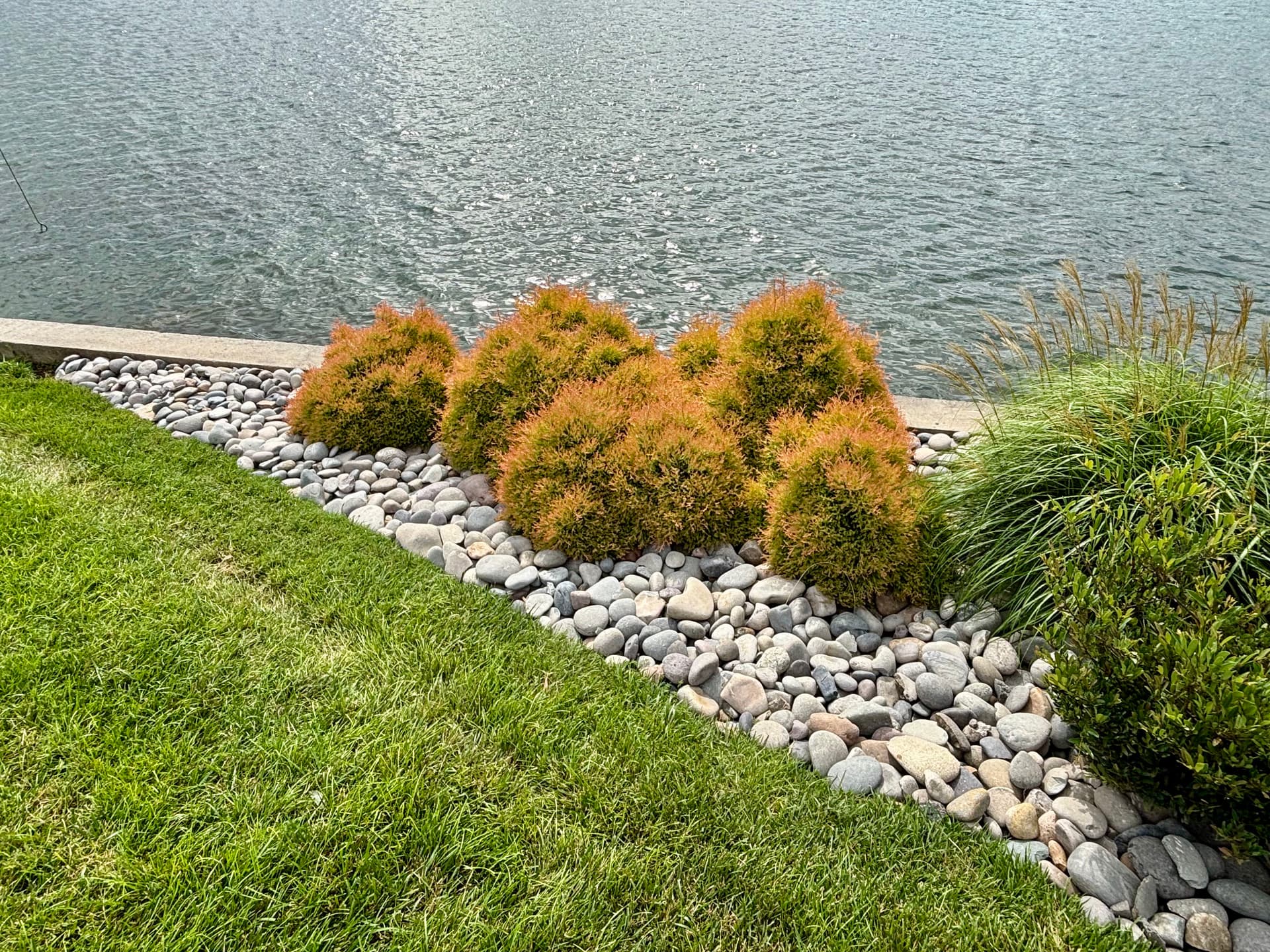 14 Tons of River Rock Installed Along Lake Chickamauga Shoreline image