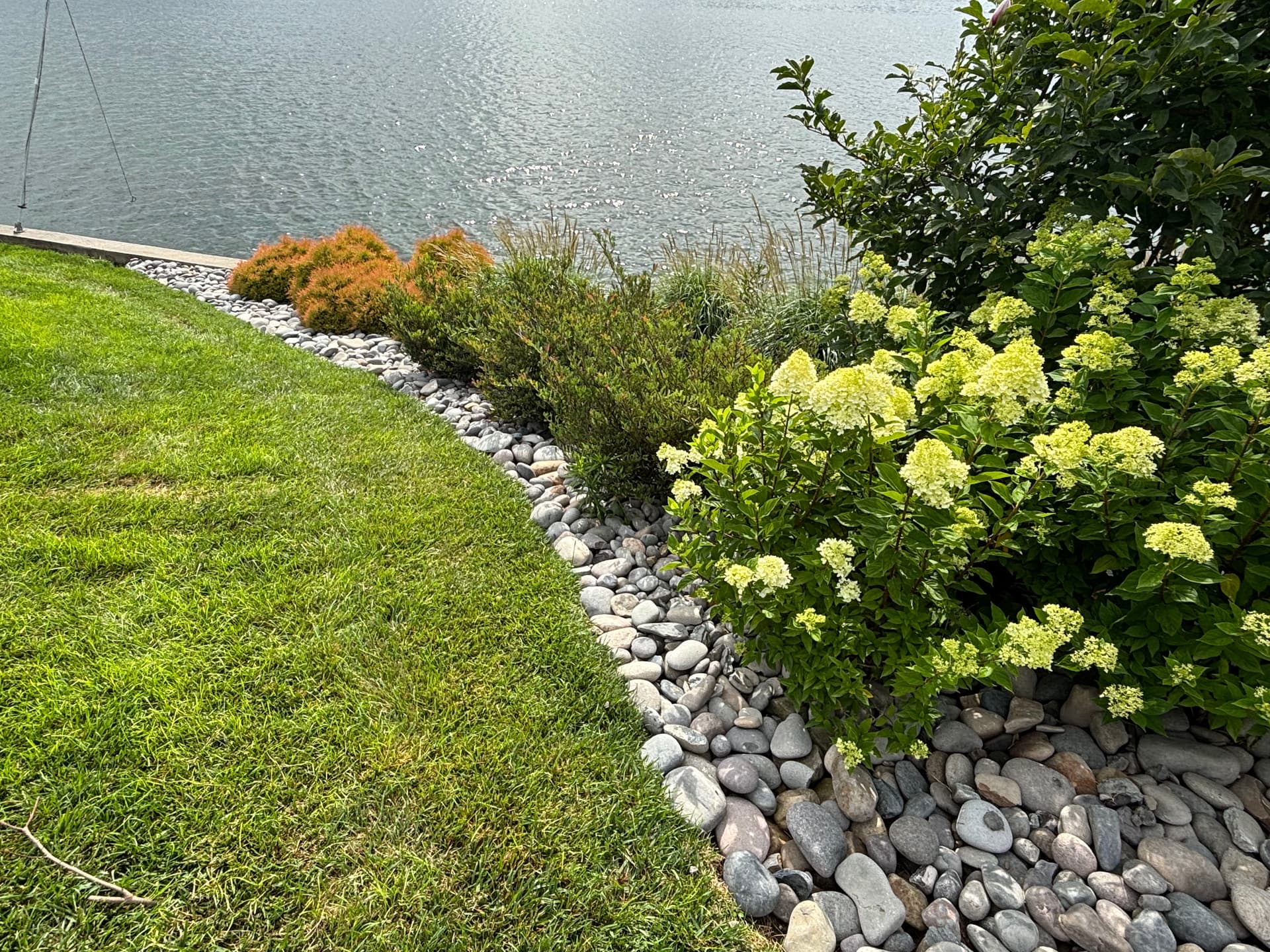 Gallery photos for 14 Tons of River Rock Installed Along Lake Chickamauga Shoreline: Image #1